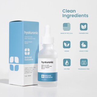 Foto 5 | Sérum Natural Outcome De Ácido Hialurónico 30 Ml - Venta Internacional