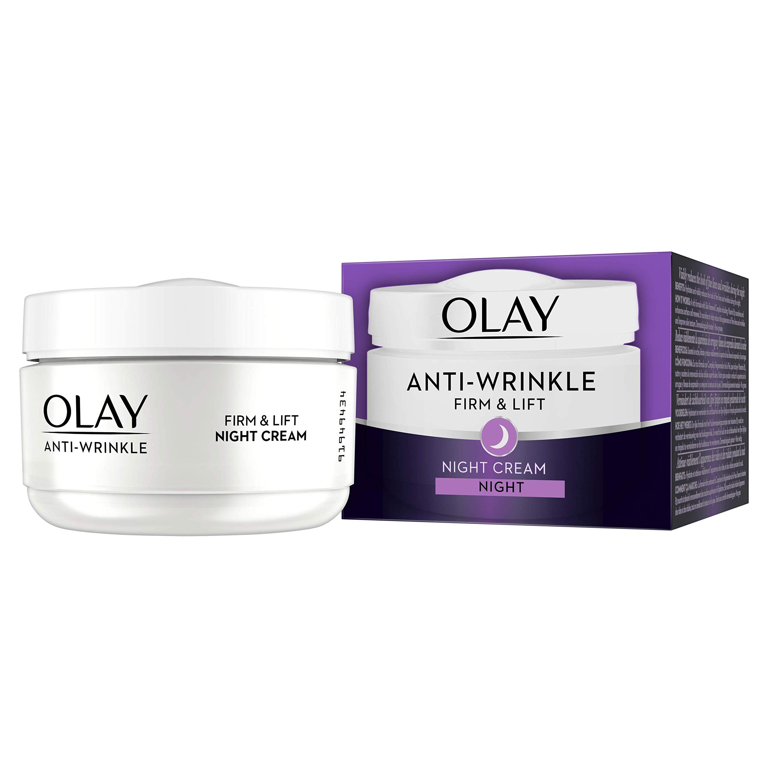 Foto 2 pulgar | Crema De Noche Olay Antiarrugas Firm And Lift 40+ 50 Ml - Venta Internacional.