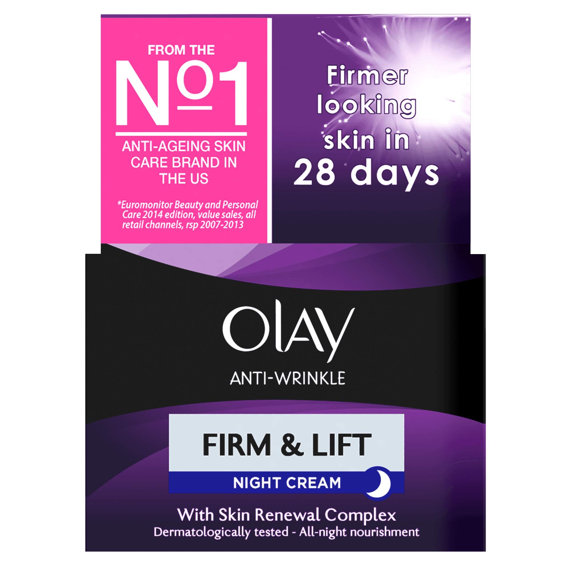 Foto 8 pulgar | Crema De Noche Olay Antiarrugas Firm And Lift 40+ 50 Ml - Venta Internacional.