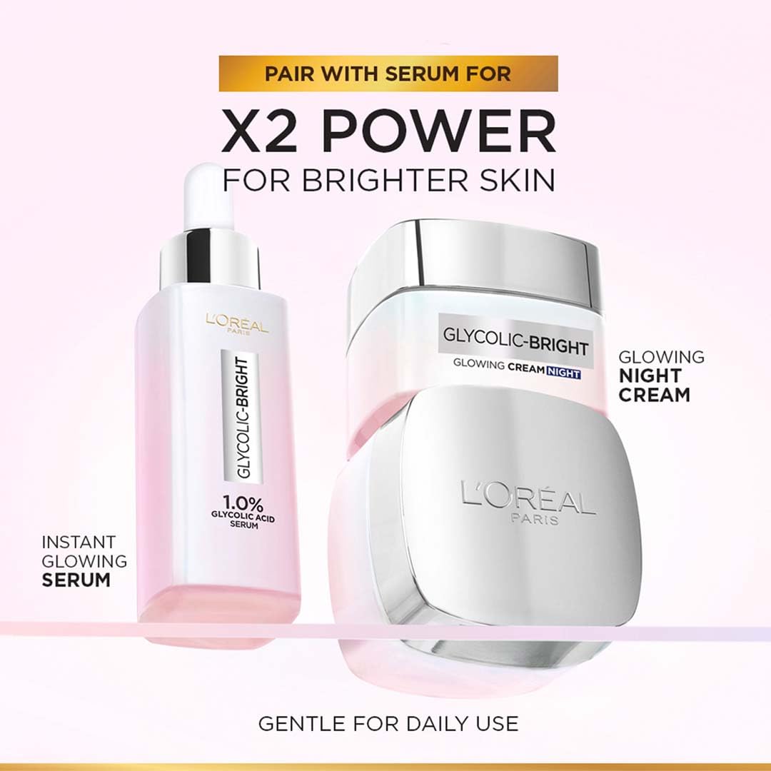 Foto 7 | Crema De Noche L'oreal Paris Glycolic Bright Glowing 15 Ml - Venta Internacional.