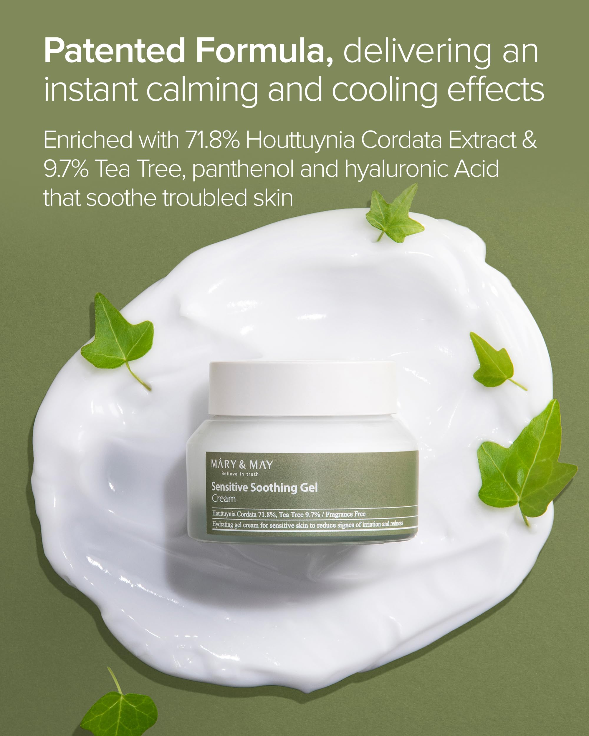 Foto 3 | Crema Facial Mary&may  Gel Calmante Para Sensibilidad  75 Ml  Con Árbol De Té - Venta Internacional.