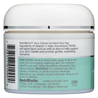Foto 2 | Crema Facial Nutribiotic Antioxidant Con Gse 60 Ml De Hidratación Profunda - Venta Internacional.