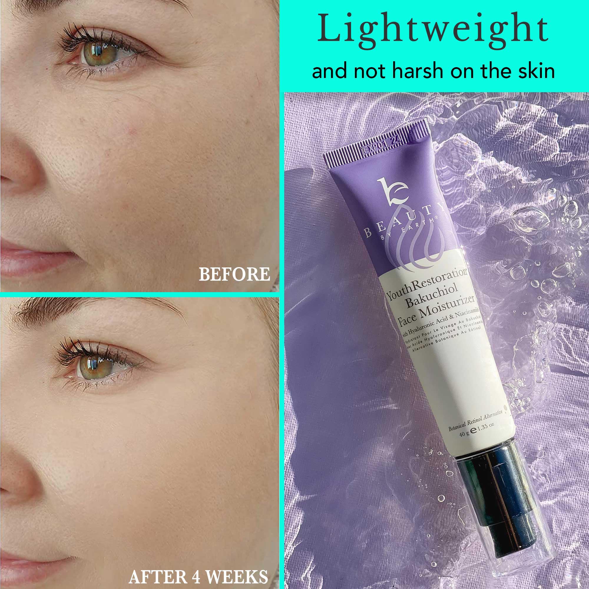 Foto 4 pulgar | Crema Hidratante Beauty By Earth Bio Retinol Bakuchiol Para Rostro - Venta Internacional.