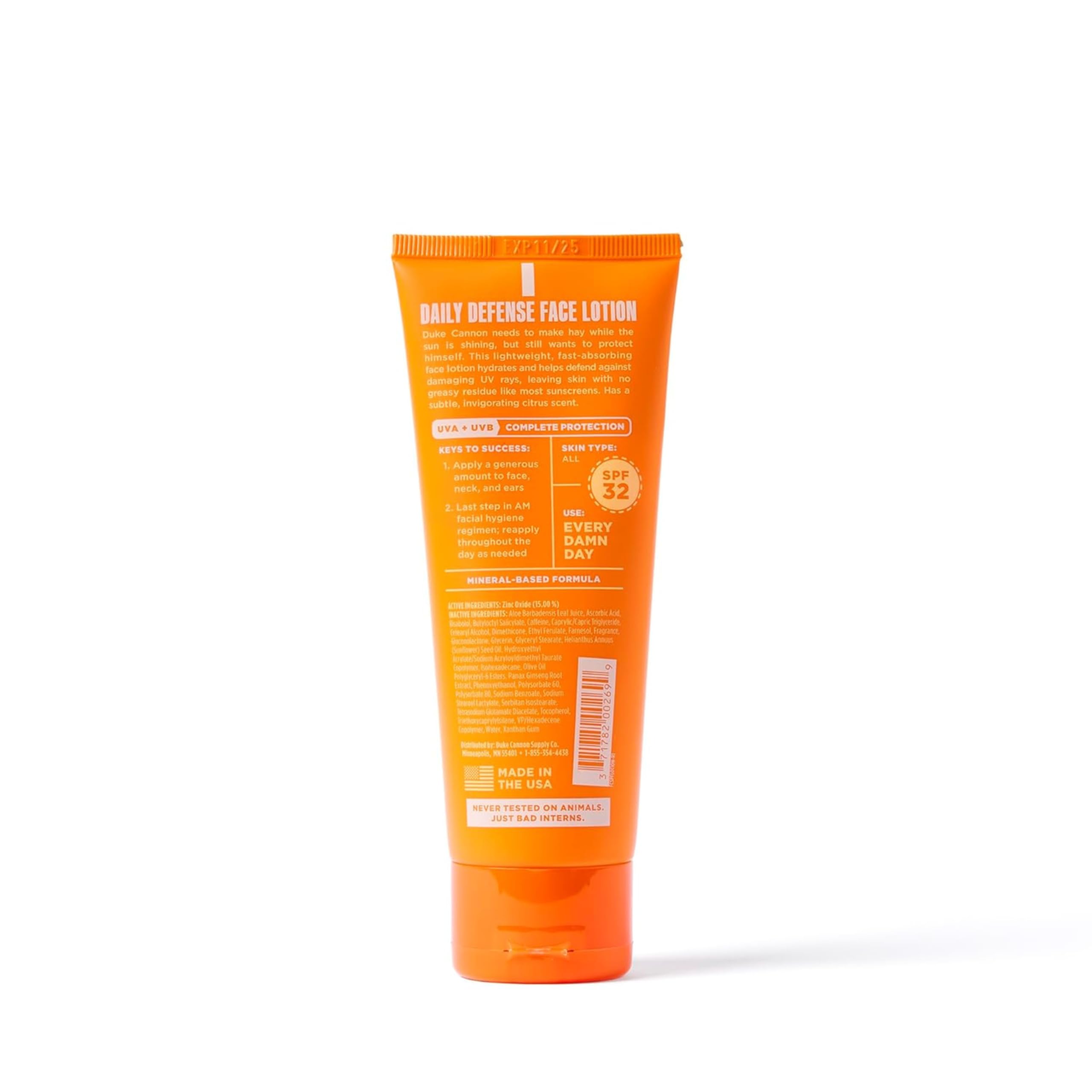 Foto 7 pulgar | Loción Facial Duke Cannon Supply Co. Protección Diaria Spf 30  100 Ml - Venta Internacional.