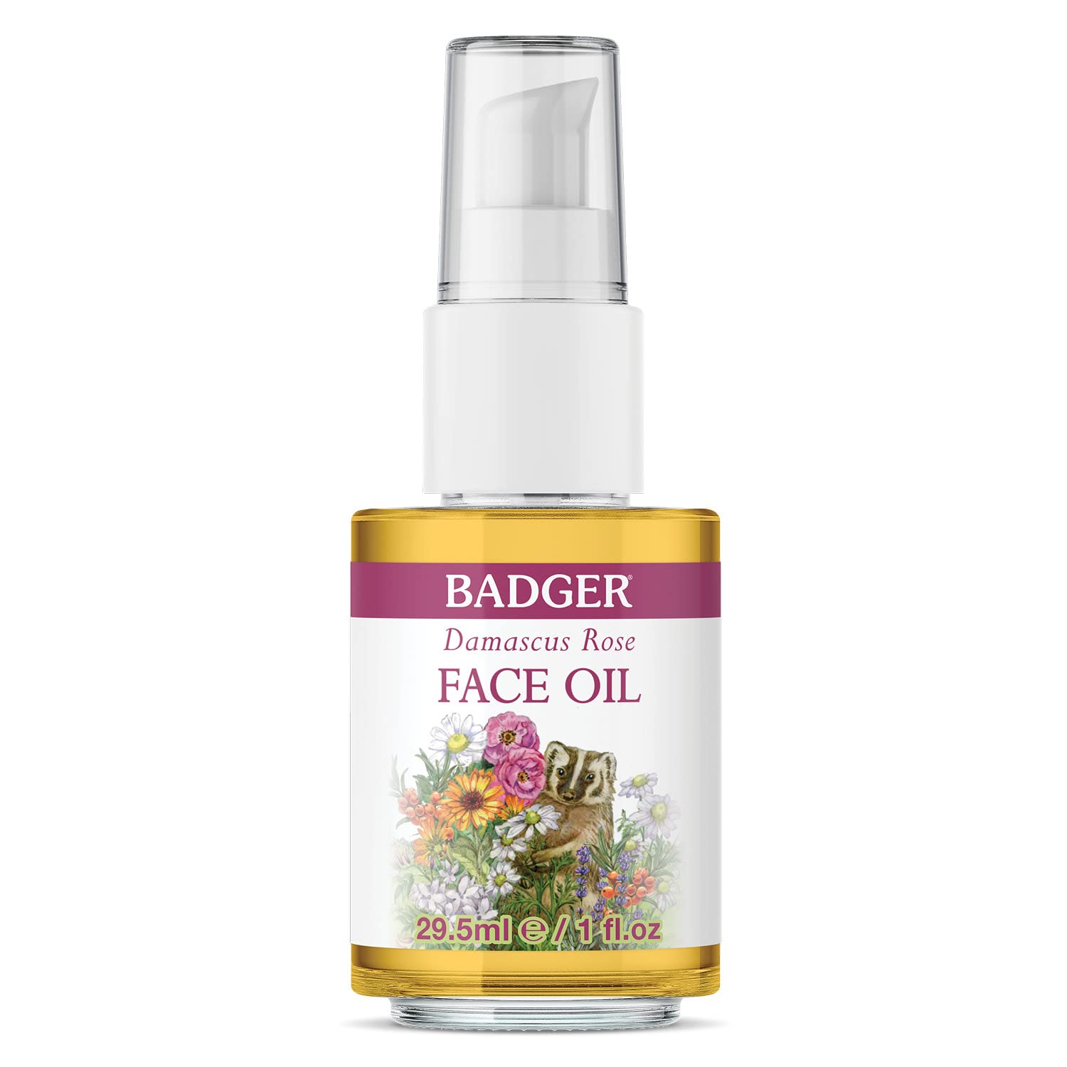 Foto 1 | Aceite Facial Badger Rose  30 Ml  Hidratante 100% Orgánico  Vegano - Venta Internacional.