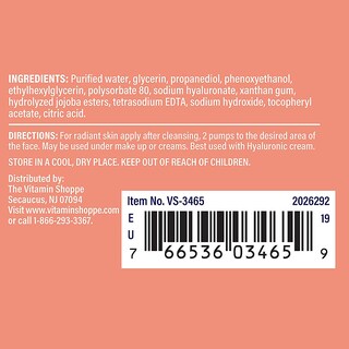 Foto 3 | Sérum Hidratante The Vitamin Shoppe Hyaluronic Booster 30 Ml - Venta Internacional.