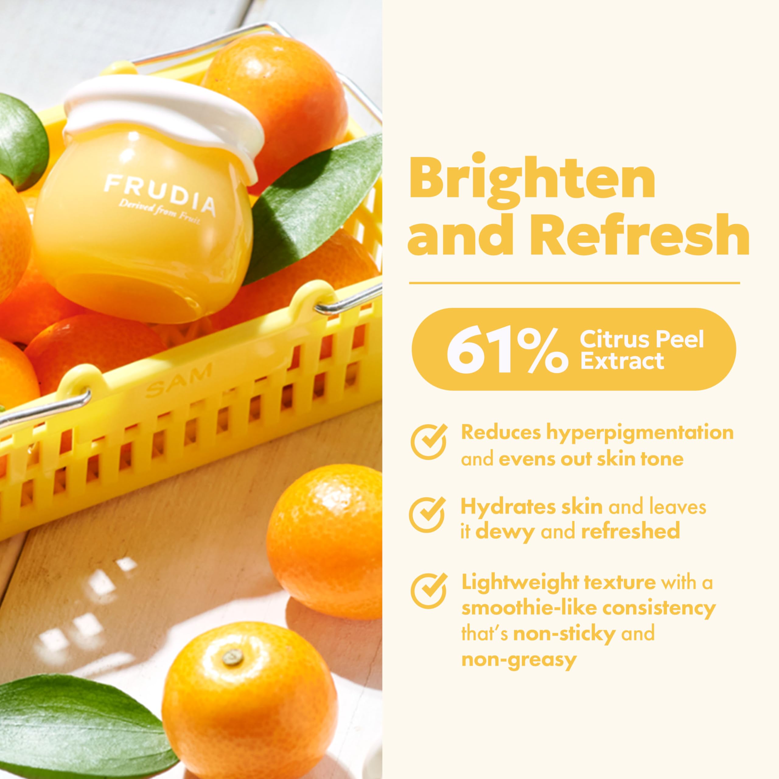 Foto 3 pulgar | Crema Facial Frudia Welcos Citrus Brightening Con Mandarina 60 Ml - Venta Internacional.