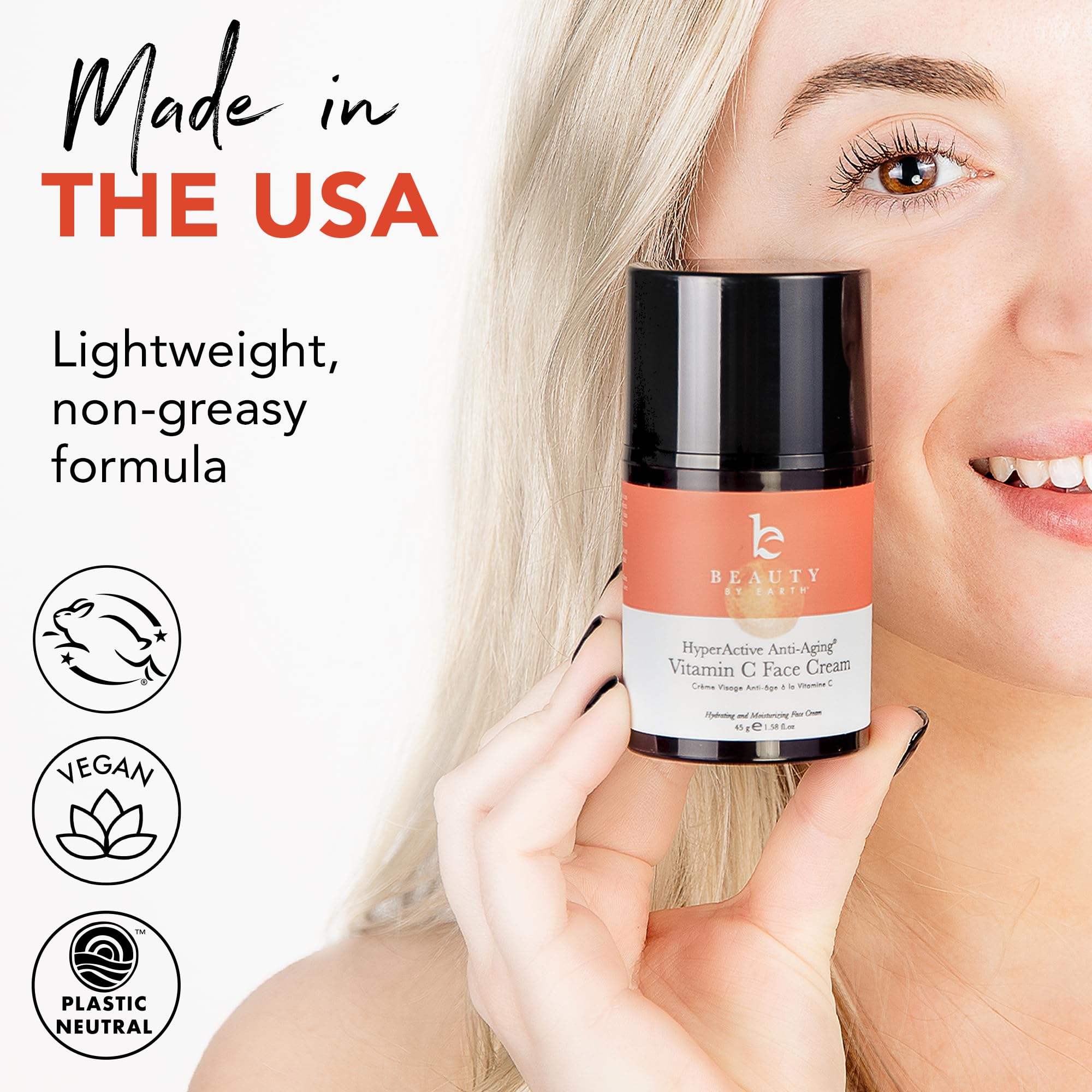 Foto 5 pulgar | Crema Facial Hidratante Beauty By Earth Con Vitamina C Y Antioxidantes - Venta Internacional.
