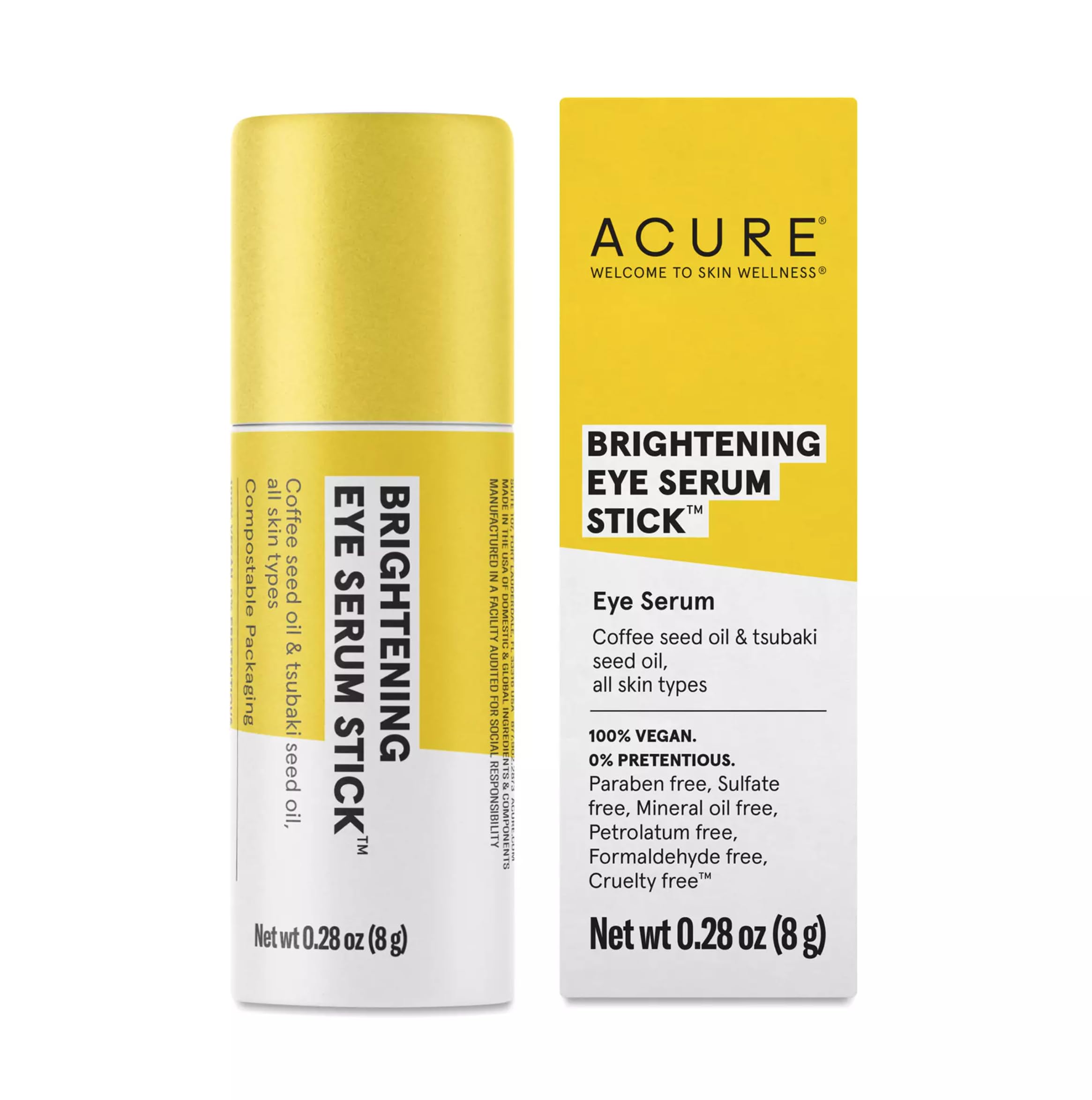 Foto 1 | Sérum Para Ojos En Barra Acure Brightening Coffee & Tsubaki All Skin - Venta Internacional.