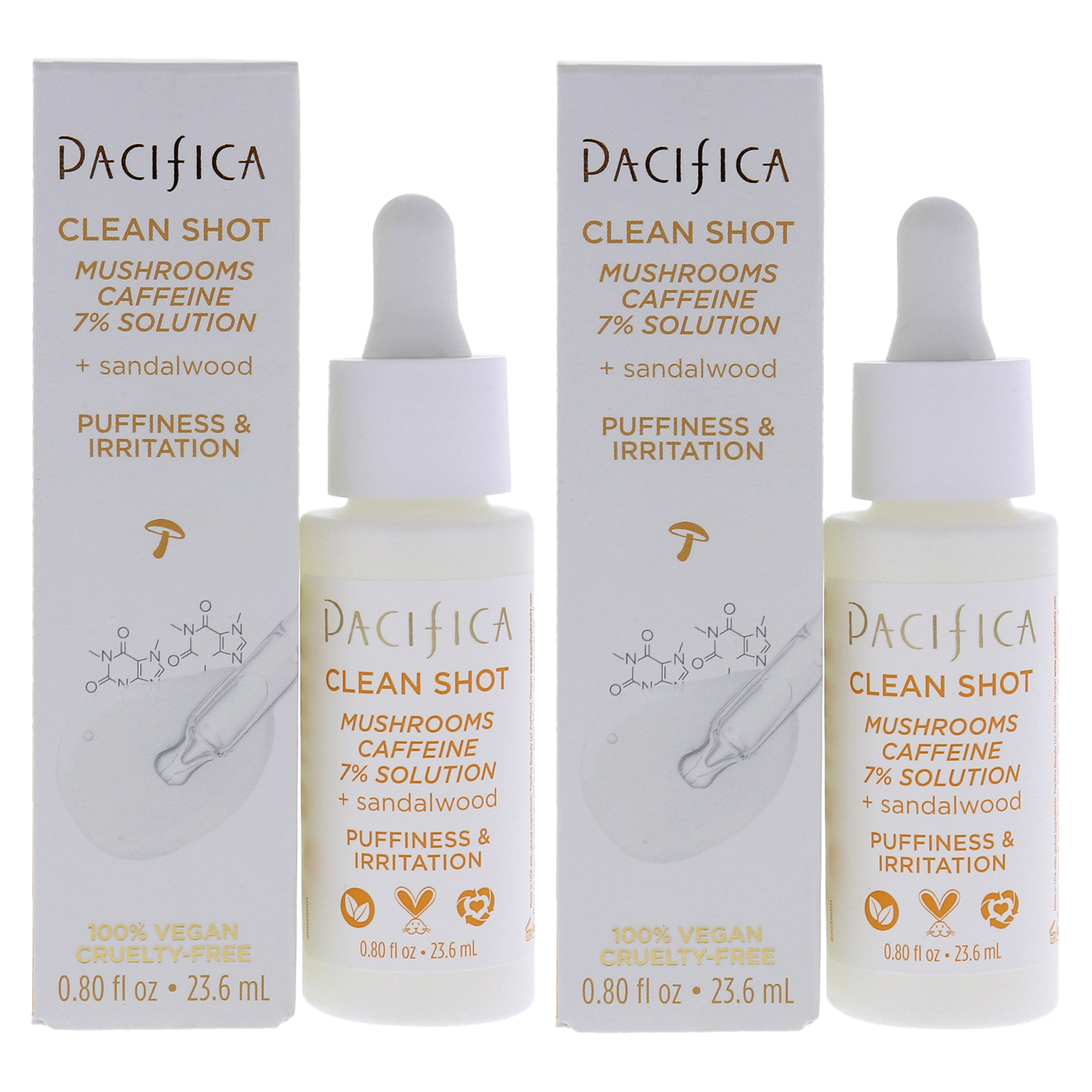 Solution Pacifica Clean Shot Con Cafeína  7%  60 Ml  2 - Venta Internacional.