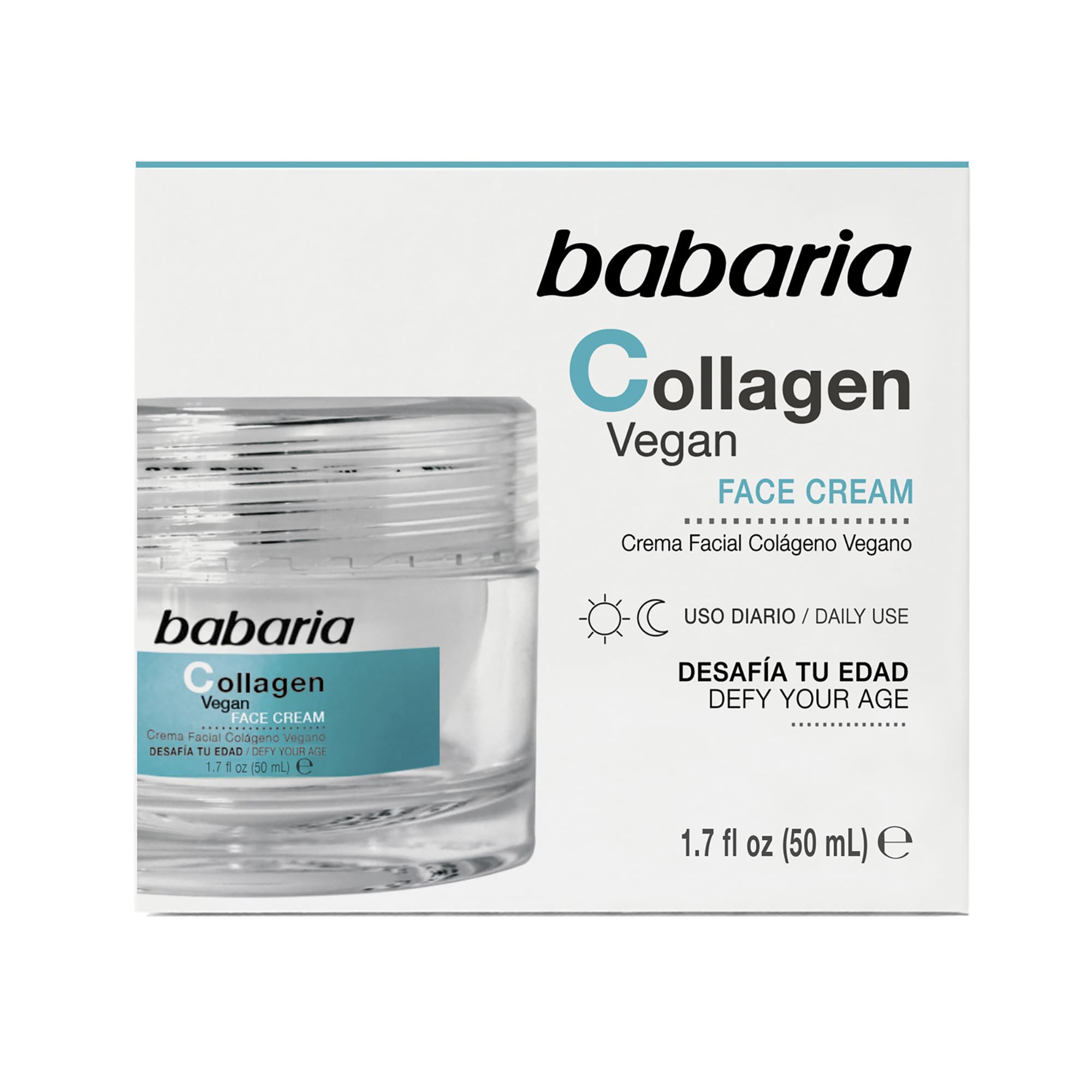 Foto 3 | Crema Facial Hidratante Babaria  Antienvejecimiento 2 Pack - Venta Internacional