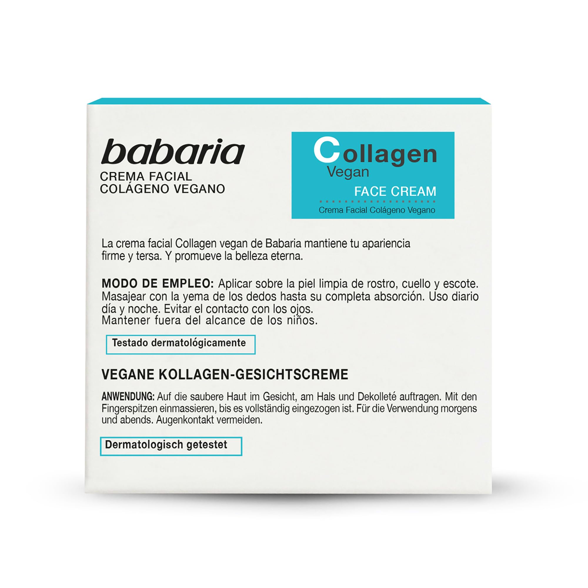 Foto 4 | Crema Facial Hidratante Babaria  Antienvejecimiento 2 Pack - Venta Internacional
