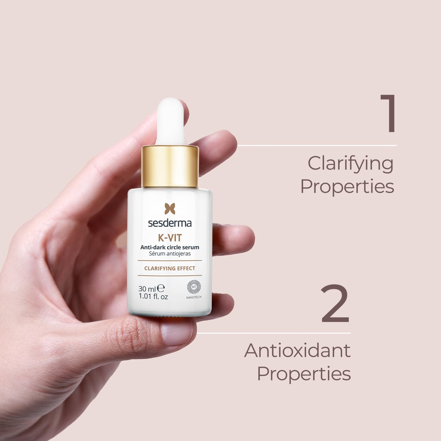 Foto 3 pulgar | Sérum Facial Antiojeras Sesderma K-vit Con Vitamina K 30 Ml - Venta Internacional.