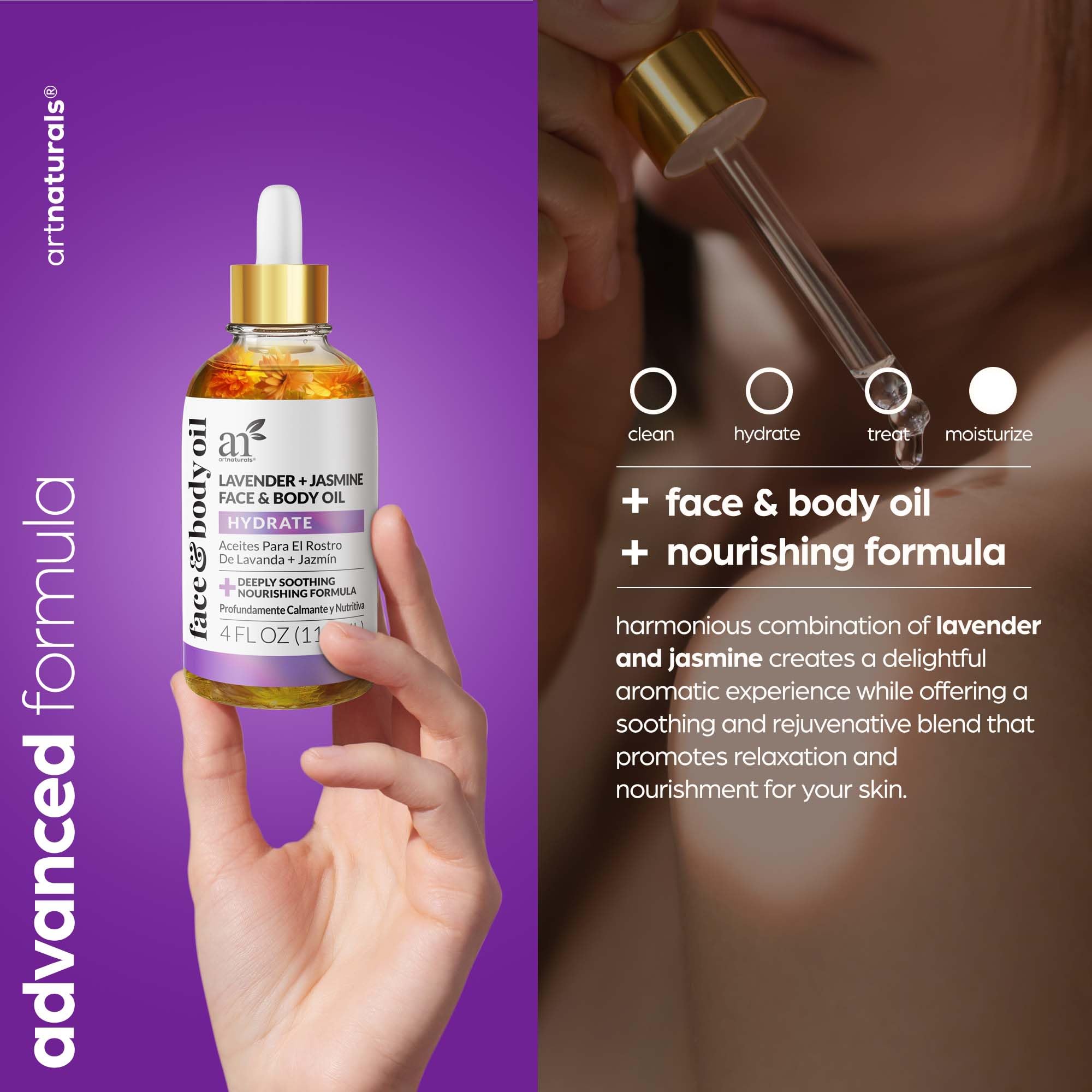 Foto 3 pulgar | Aceite Facial Y Corporal Artnaturals Organic Lavender + Jasmine 120 Ml - Venta Internacional.