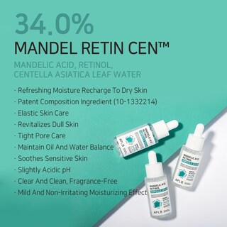 Foto 3 | Sérum Aplb Ácido Mandélico Y Retinol En Ampolla Mandel Retin Cen 40 Ml - Venta Internacional.