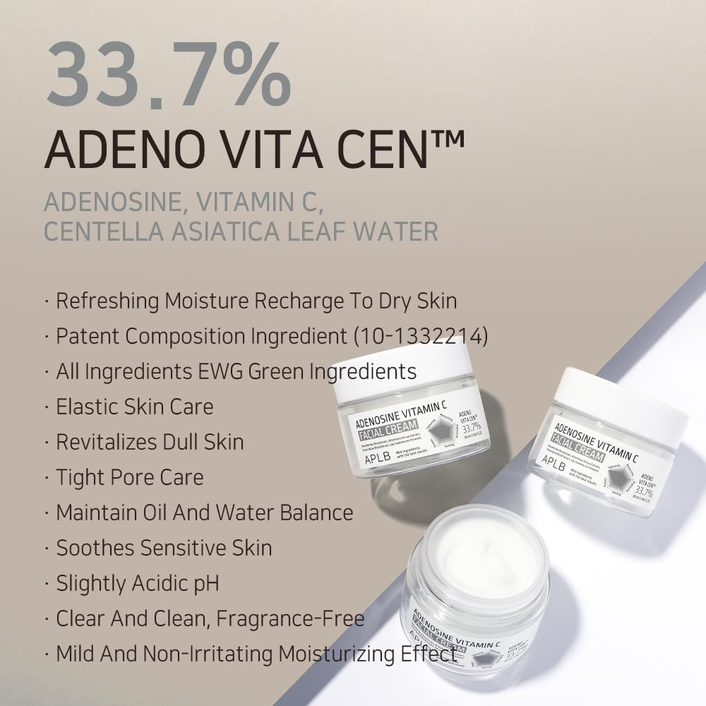Foto 4 pulgar | Crema Facial Aplb Adeno Vita Cen™ 33 7% Con Adenosina Y Vitamina C - Venta Internacional.