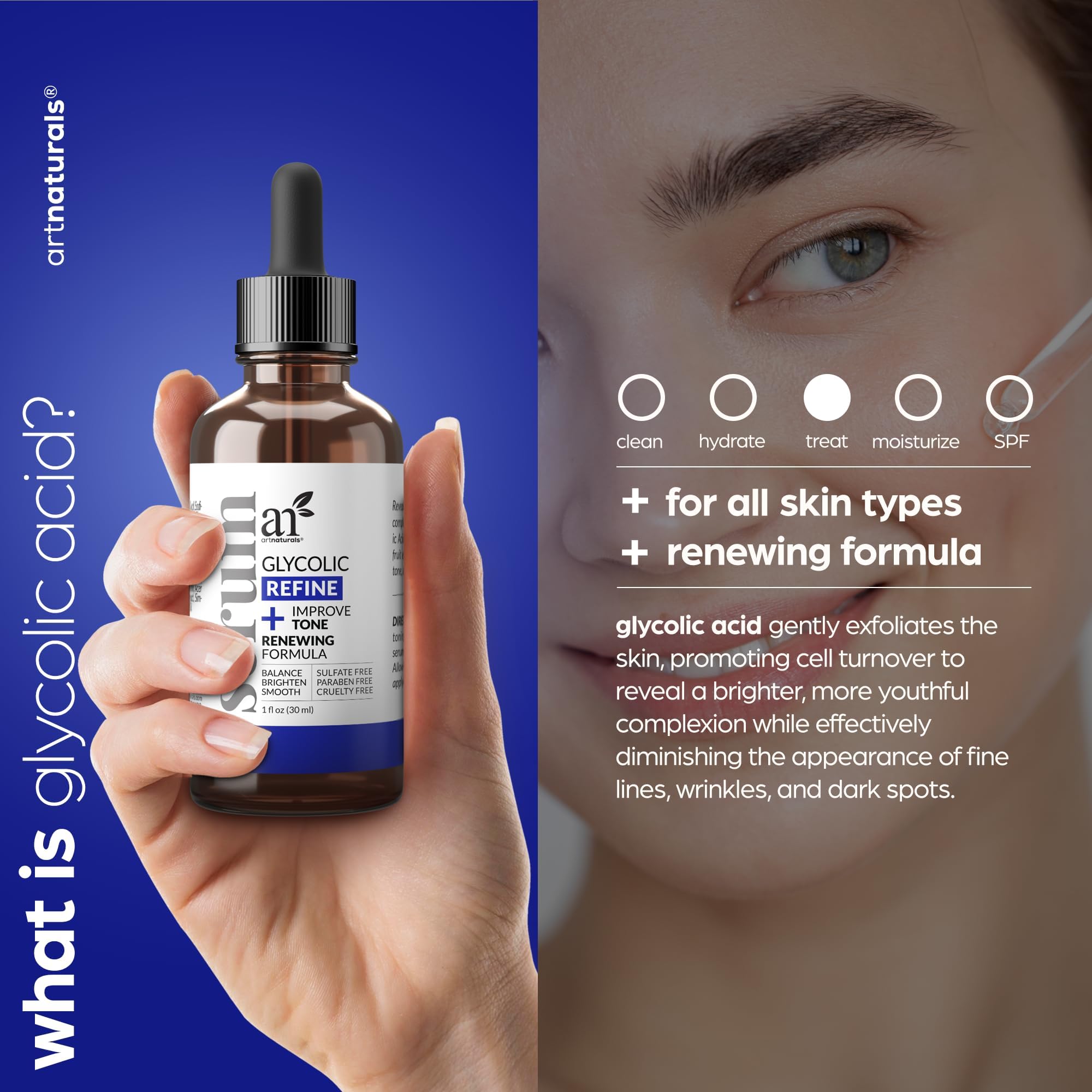 Foto 3 pulgar | Sérum Glicólico Serum Artnaturals 30 Ml Con Vitamina C Y Aloe - Venta Internacional.