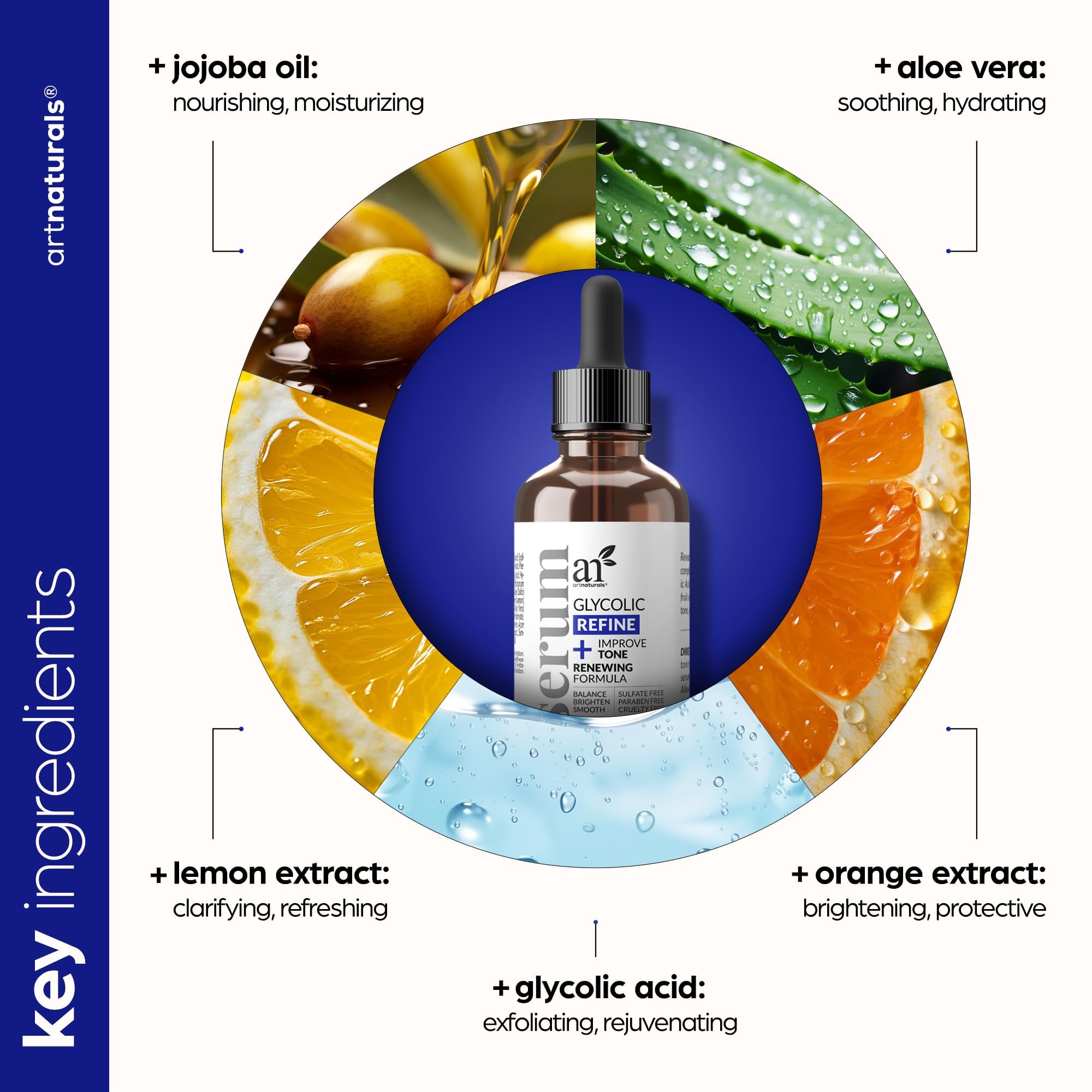 Foto 6 pulgar | Sérum Glicólico Serum Artnaturals 30 Ml Con Vitamina C Y Aloe - Venta Internacional.