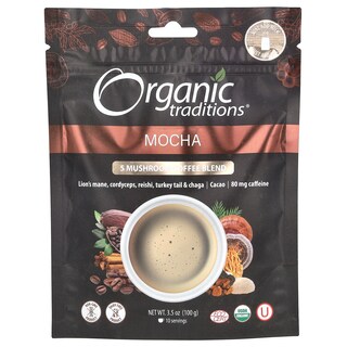 Foto 1 | Coffee Blend Organic Traditions 5 Hongos Moca 100 G - Venta Internacional.