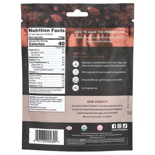 Foto 2 | Coffee Blend Organic Traditions 5 Hongos Moca 100 G - Venta Internacional.