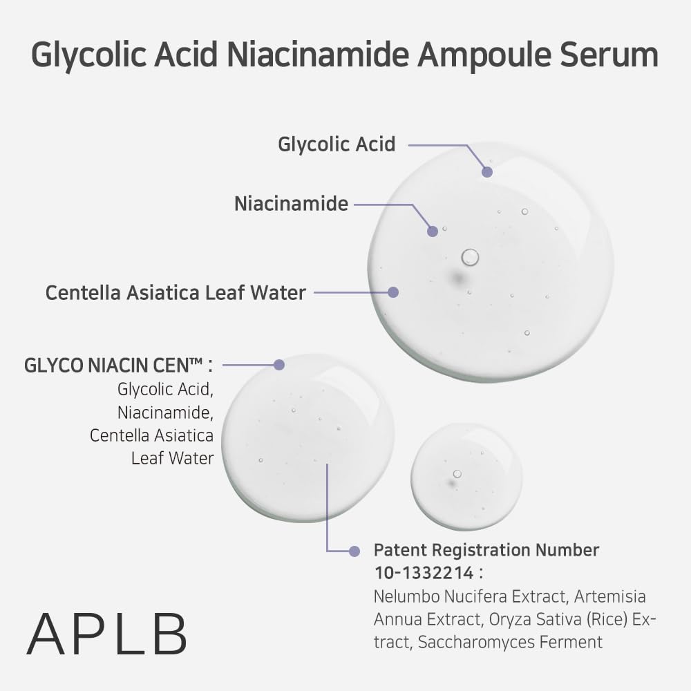 Foto 5 pulgar | Ampolla De Ácido Glicólico Y Niacinamida En Suero Aplb Glyco Niacin Cen 40 Ml - Venta Internacional.