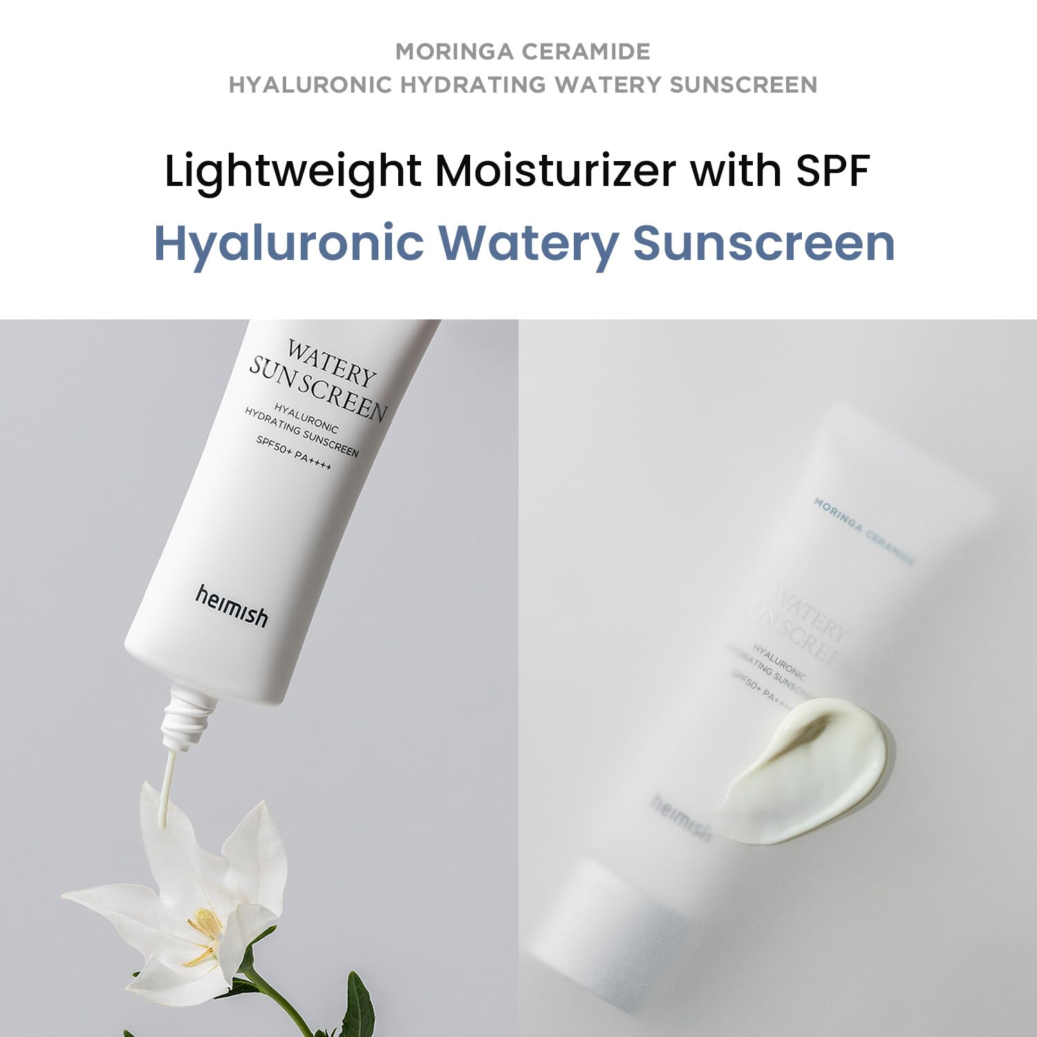 Foto 3 pulgar | Protector Solar Heimish Moringa Ceramida Hialurónica 50 Ml - Venta Internacional.