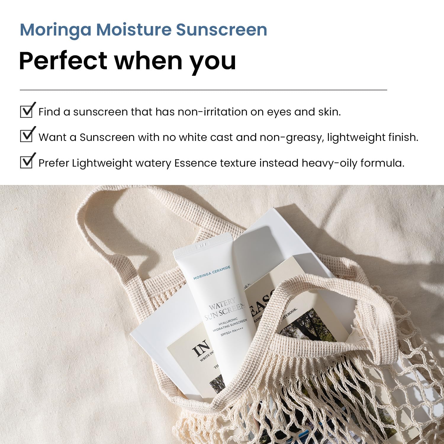 Foto 5 pulgar | Protector Solar Heimish Moringa Ceramida Hialurónica 50 Ml - Venta Internacional.
