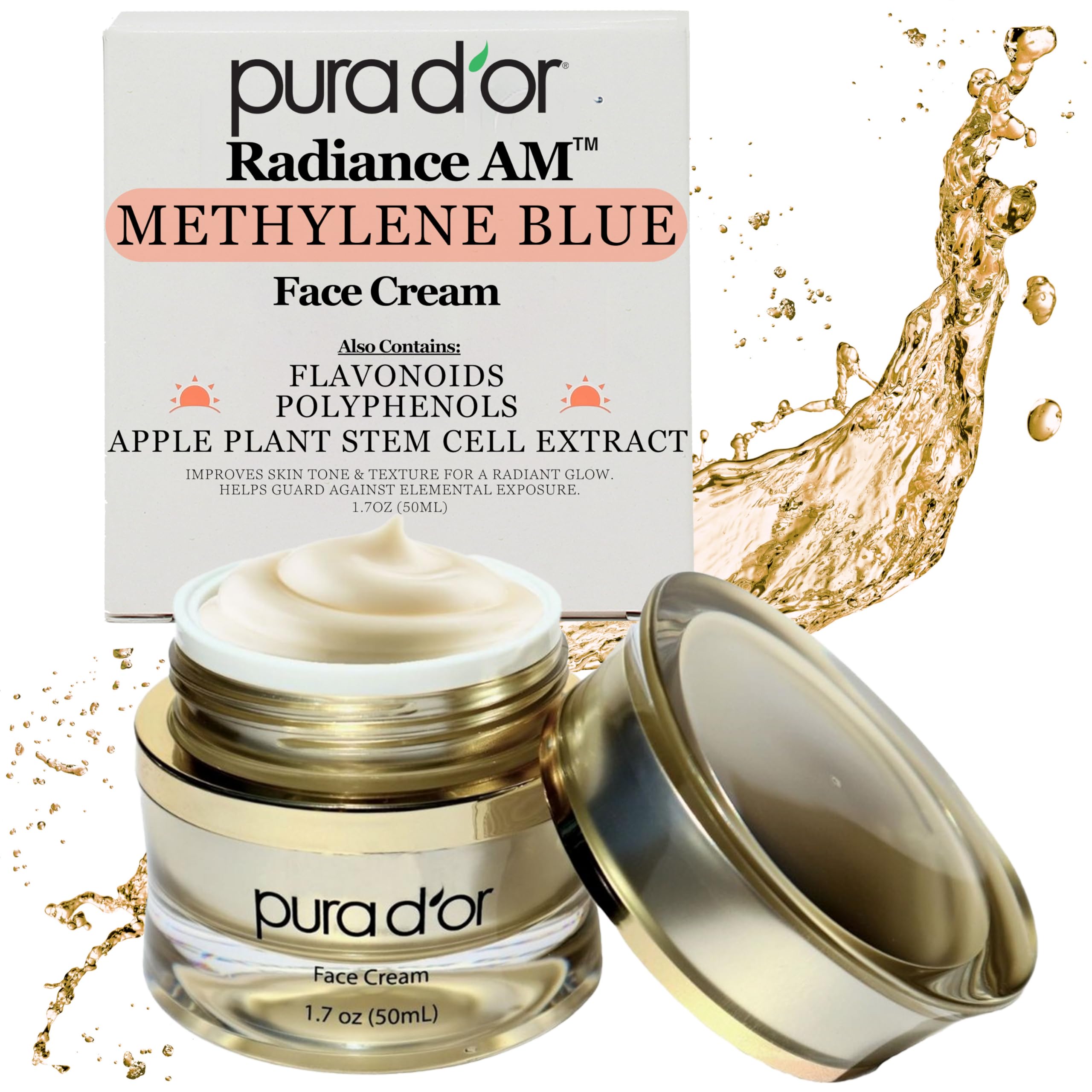 Foto 2 pulgar | Crema Facial Pura D'or Radiant Glow Am 50 Ml Antienvejecimiento - Venta Internacional.