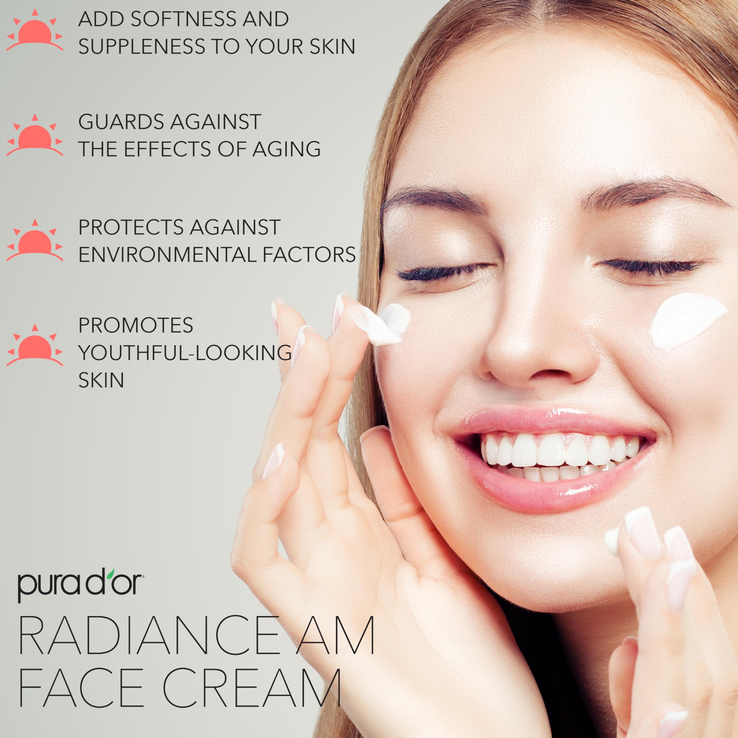 Foto 4 pulgar | Crema Facial Pura D'or Radiant Glow Am 50 Ml Antienvejecimiento - Venta Internacional.