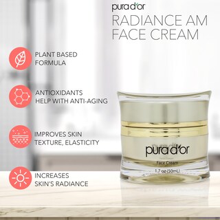 Foto 4 | Crema Facial Pura D'or Radiant Glow Am 50 Ml Antienvejecimiento - Venta Internacional.