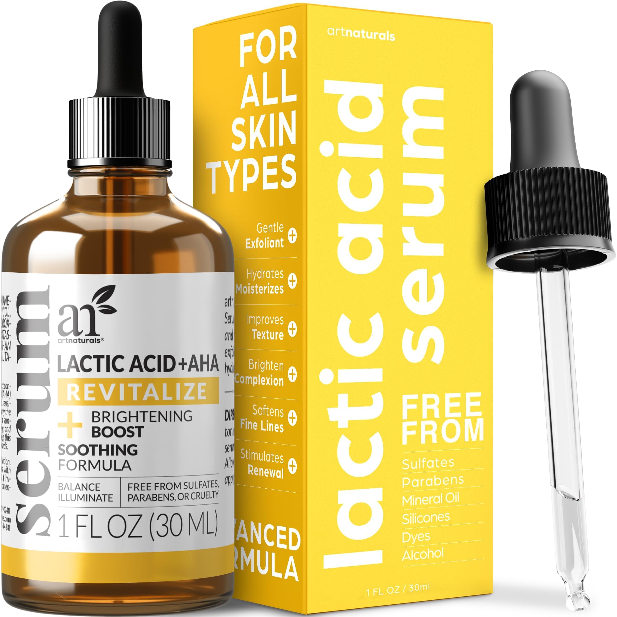 Foto 2 pulgar | Sérum Facial Artnaturals Ácido Láctico Y Aha Iluminador  30 Ml - Venta Internacional.