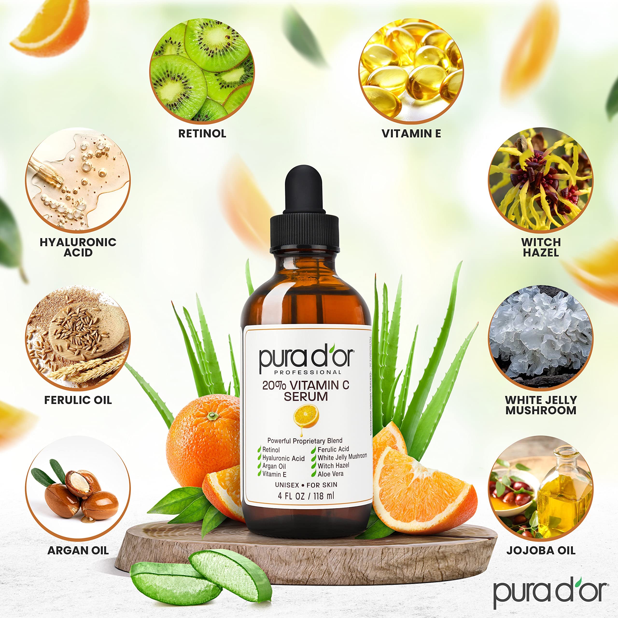 Foto 4 pulgar | Sérum Pura D'or Con 20% De Vitamina C Ligero  120 Ml  Para Rostro Y Ojos - Venta Internacional.