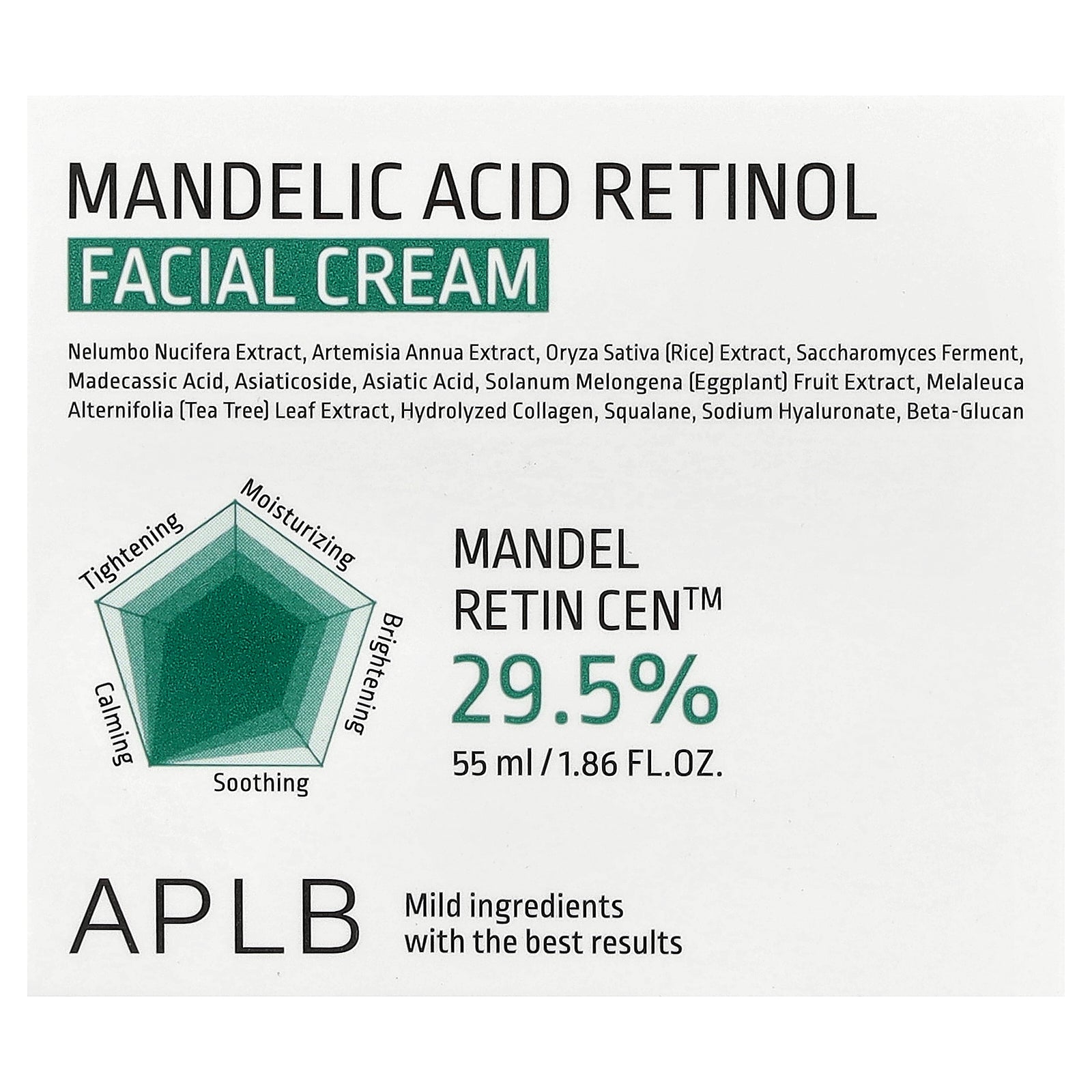 Foto 3 pulgar | Crema Facial Aplb Ácido Mandélico Retinol 55 Ml - Venta Internacional.
