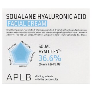 Foto 2 | Crema Facial Aplb Con Ácido Hialurónico De Escualano 55 Ml - Venta Internacional.