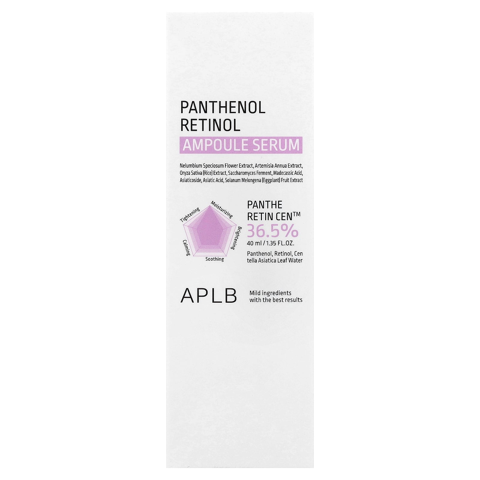 Foto 3 pulgar | Serum Aplb Pantenol Retinol Ampolla 40 Ml - Venta Internacional.