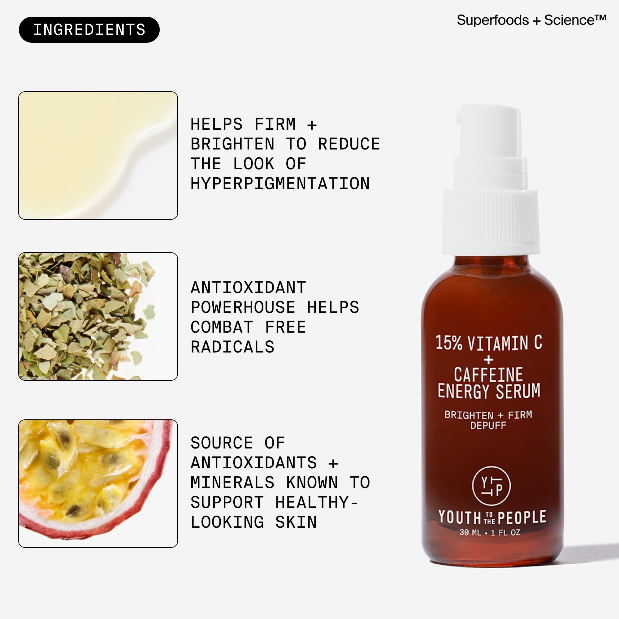 Foto 5 | Sérum Facial Youth To The People  15% De Vitamina C  Reafirmante Para La Piel - Venta Internacional.