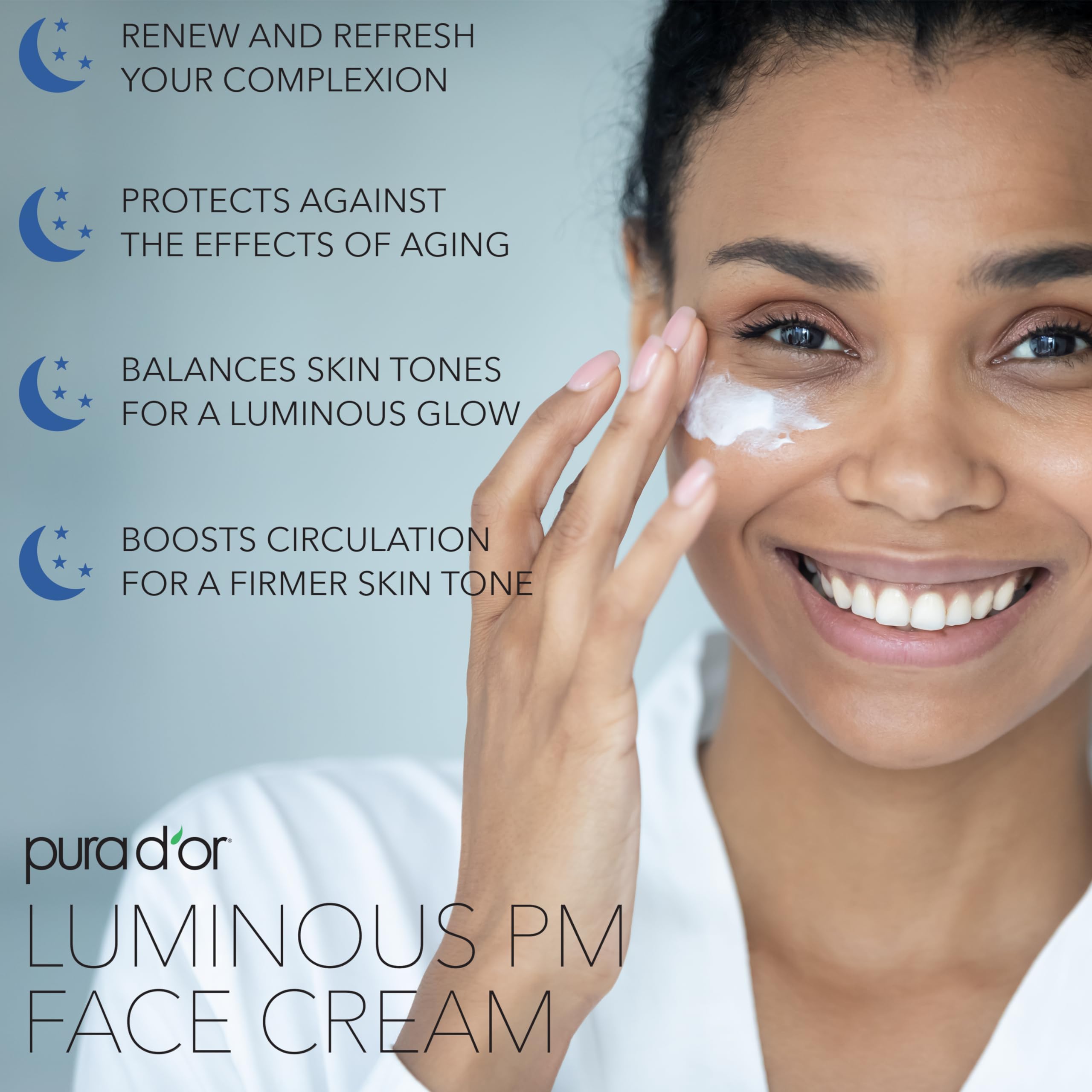 Foto 4 pulgar | Crema Facial Pura D'or Luminous Pm 50 Ml Con Azul De Metileno Y Colágeno - Venta Internacional.