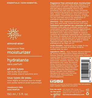 Foto 2 | Crema Hidratante Facial Earth Science Almendra Y Aloe Sin Fragancia 150 Ml - Venta Internacional.