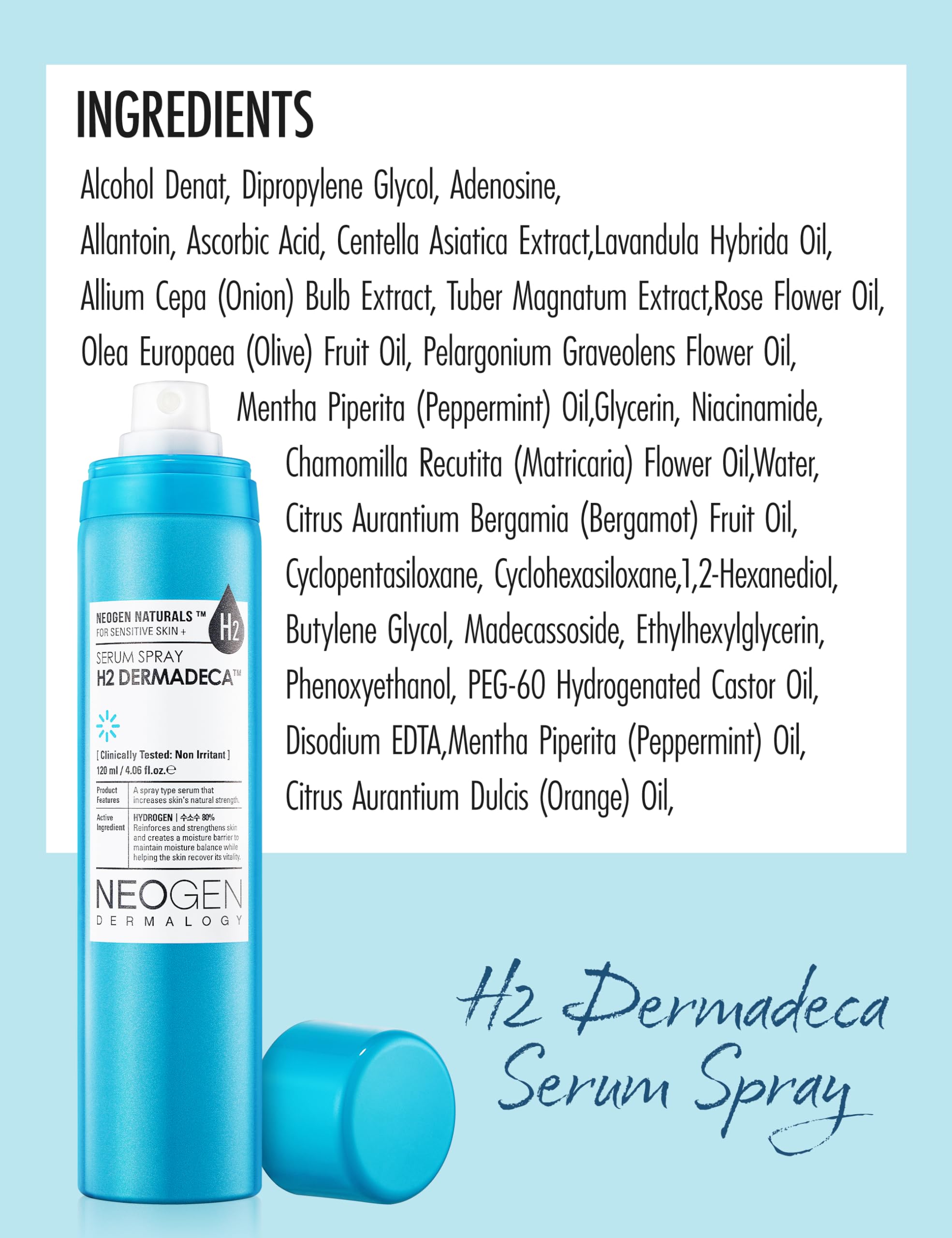 Foto 8 pulgar | [sérum] Aerosol Facial Dermalogy By Neogenlab H2 Dermadeca  120 Ml - Venta Internacional.