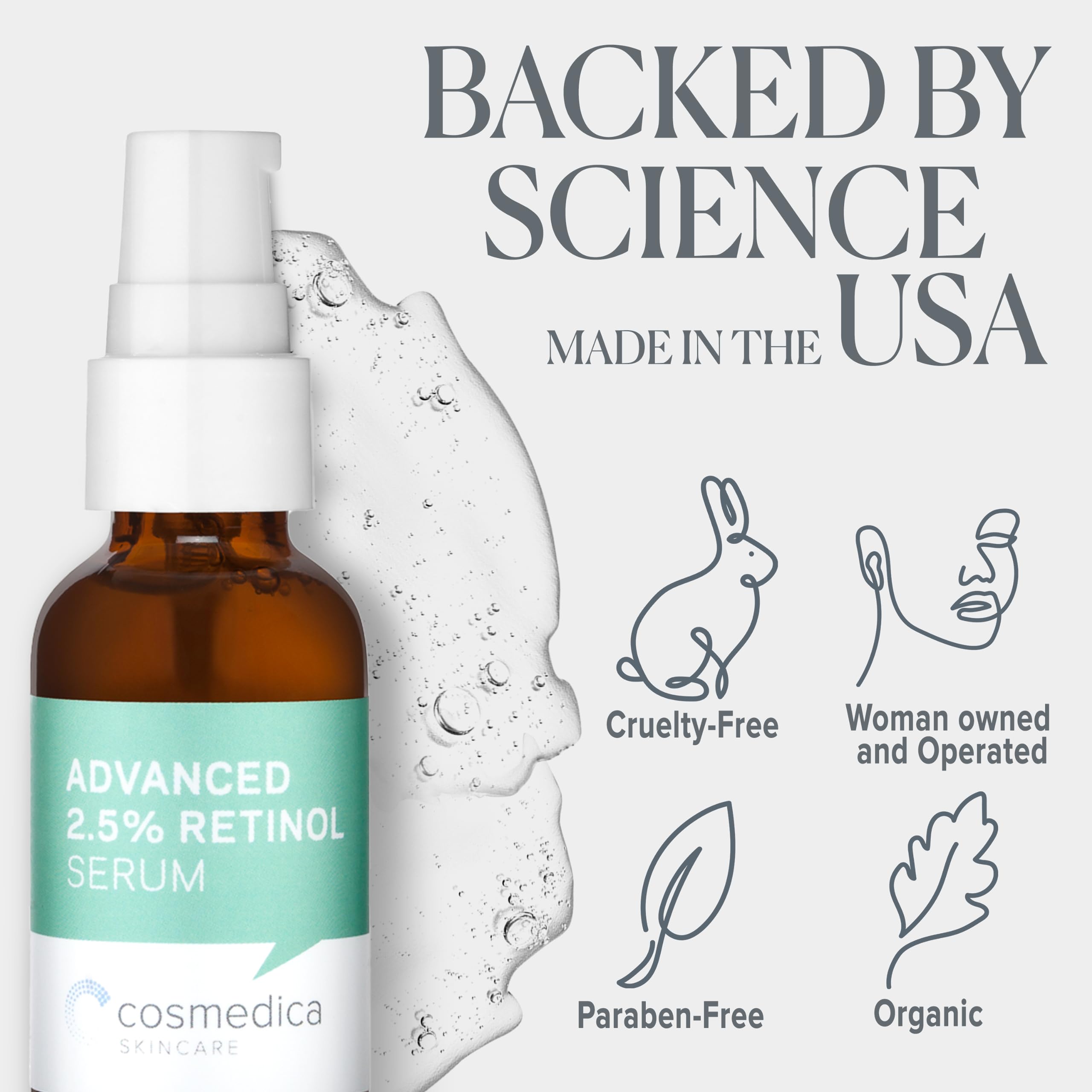 Foto 4 pulgar | Sérum Cosmedica Skincare Advanced Con Retinol Al 2 5%  30 Ml  Con Té Verde - Venta Internacional.
