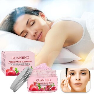 Foto 2 | Mascarilla En Gel Para Dormir Huoguo Crema Hidratante Iluminadora Con Granada Roja - Venta Internacional.