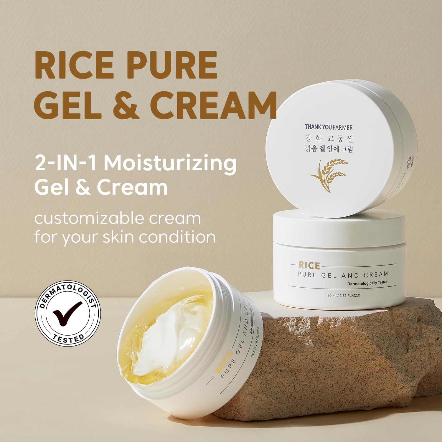 Foto 2 | Crema Hidratante Thankyou Farmer Rice Pure  80 Ml - Venta Internacional.