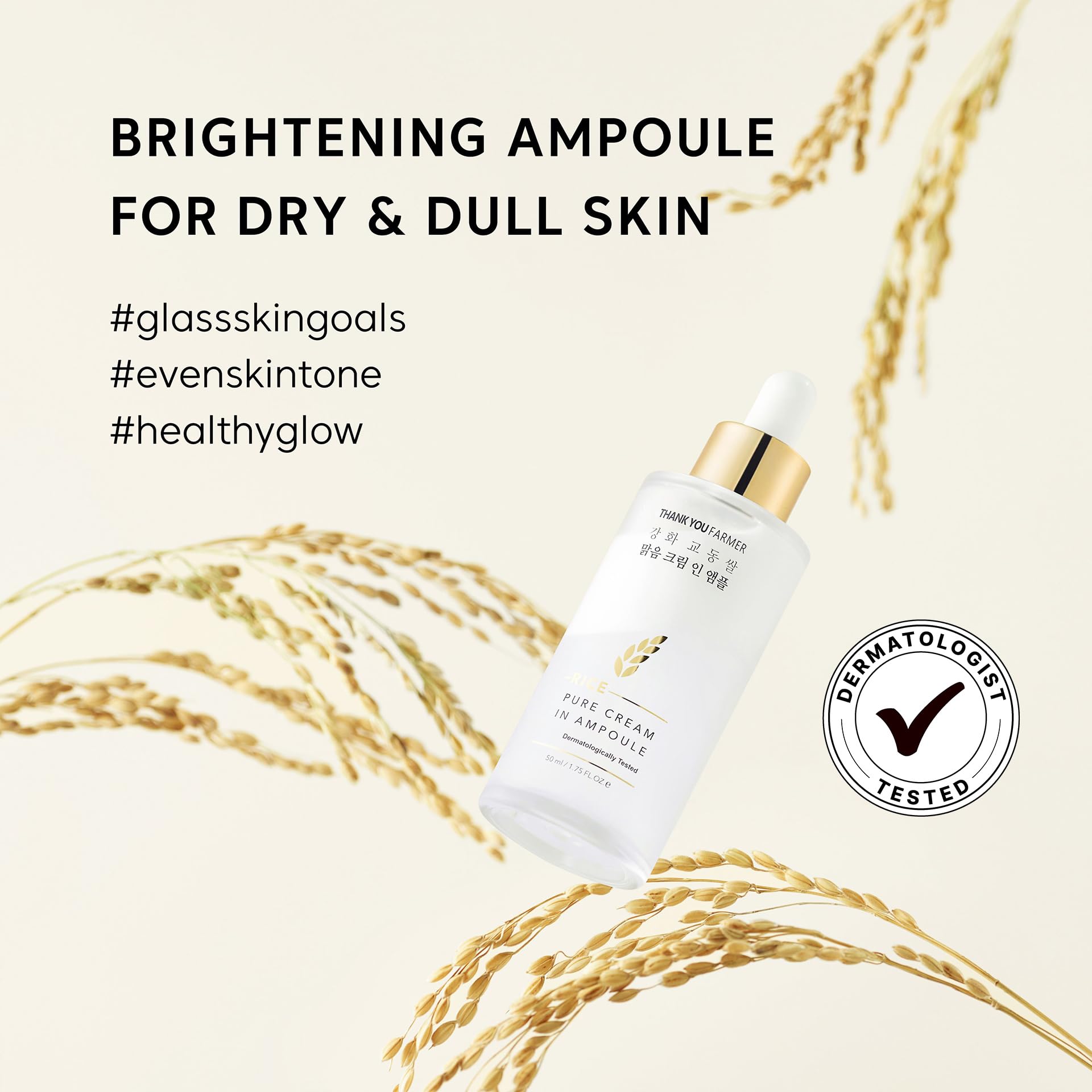 Foto 3 pulgar | Ampolla De Crema Thankyou Farmer Rice Pure  50 Ml  Sin Fragancia - Venta Internacional.