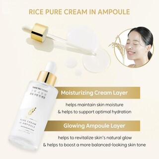 Foto 3 | Ampolla De Crema Thankyou Farmer Rice Pure 50 Ml Sin Fragancia - Venta Internacional.