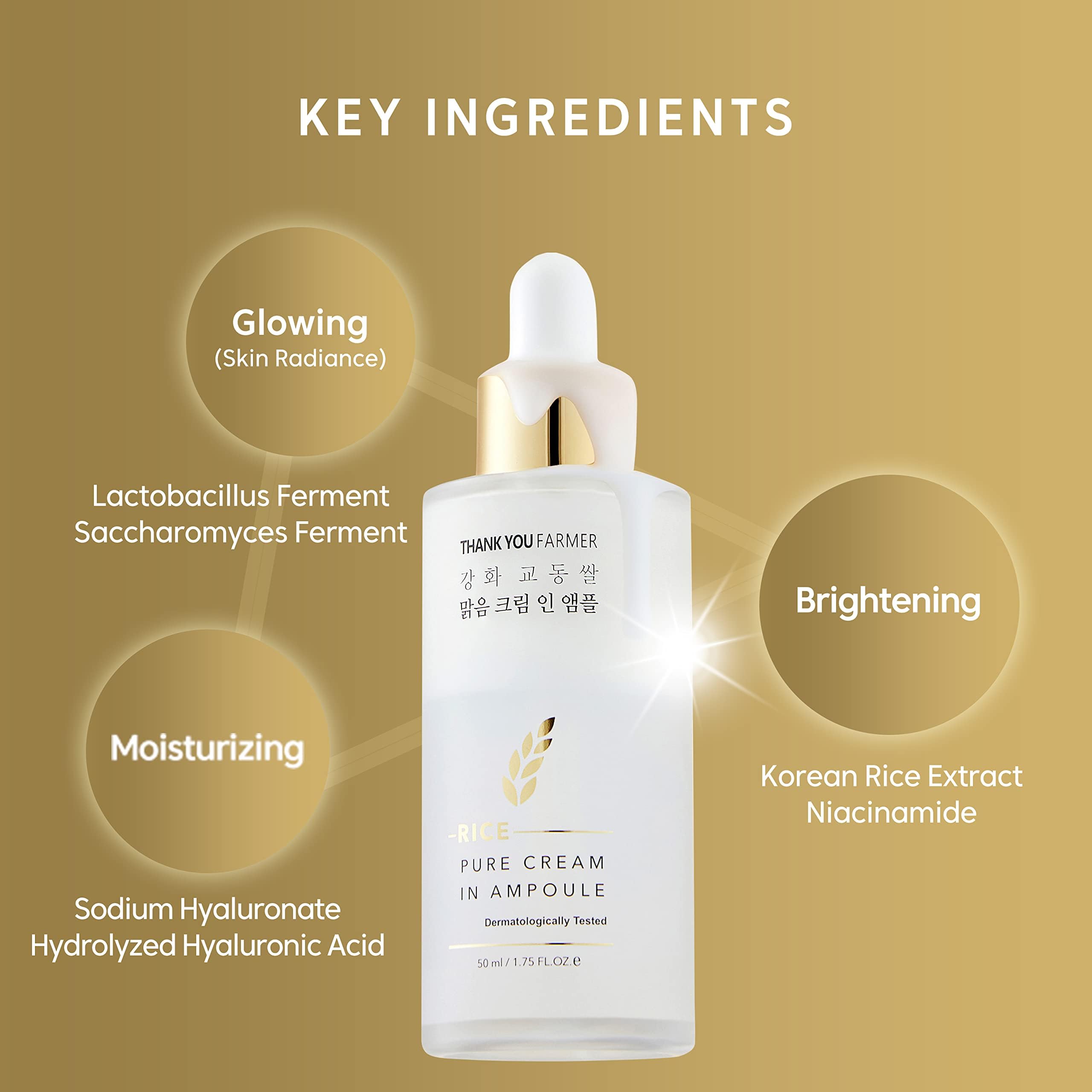 Foto 6 pulgar | Ampolla De Crema Thankyou Farmer Rice Pure  50 Ml  Sin Fragancia - Venta Internacional.