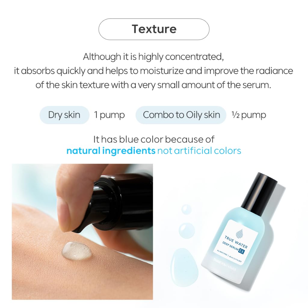 Foto 6 pulgar | Sérum Thankyou Farmer True Water Deep Serum Ex 60 Ml - Venta Internacional.