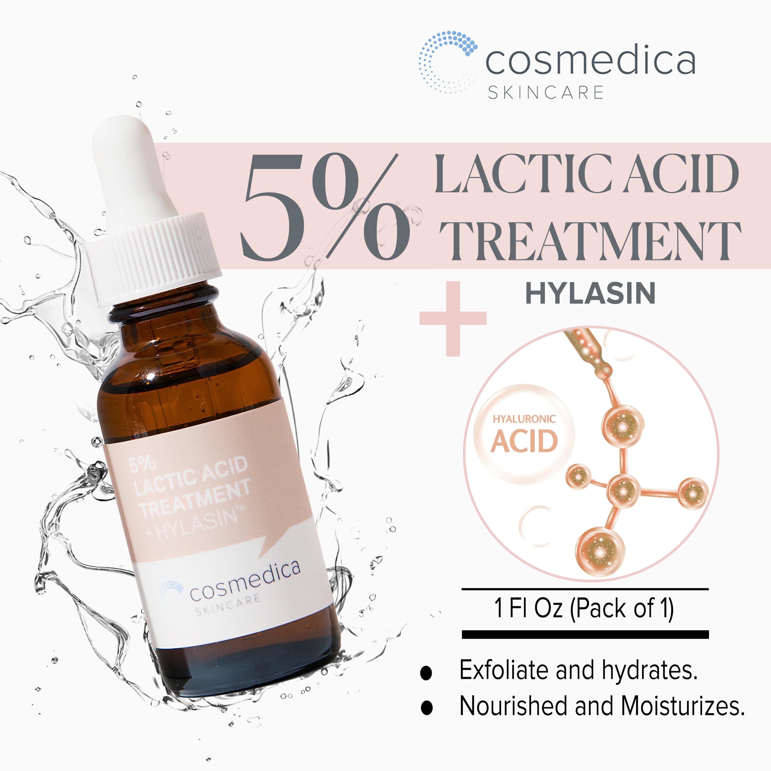 Foto 4 pulgar | Tratamiento Cosmedica Skincare Ácido Láctico 5% Hilasina 30 Ml - Venta Internacional.