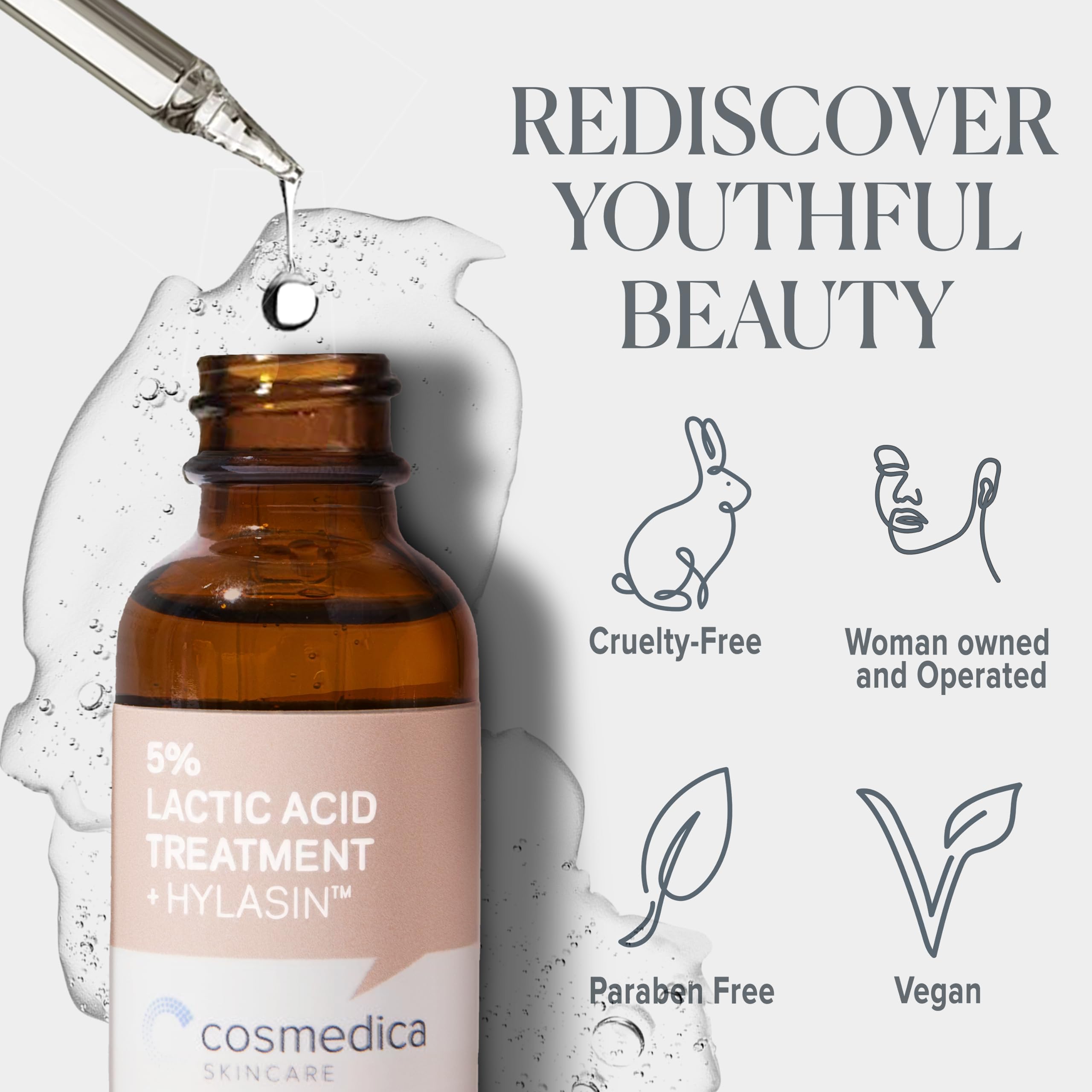 Foto 4 | Tratamiento Cosmedica Skincare Ácido Láctico 5% Hilasina 30 Ml - Venta Internacional.