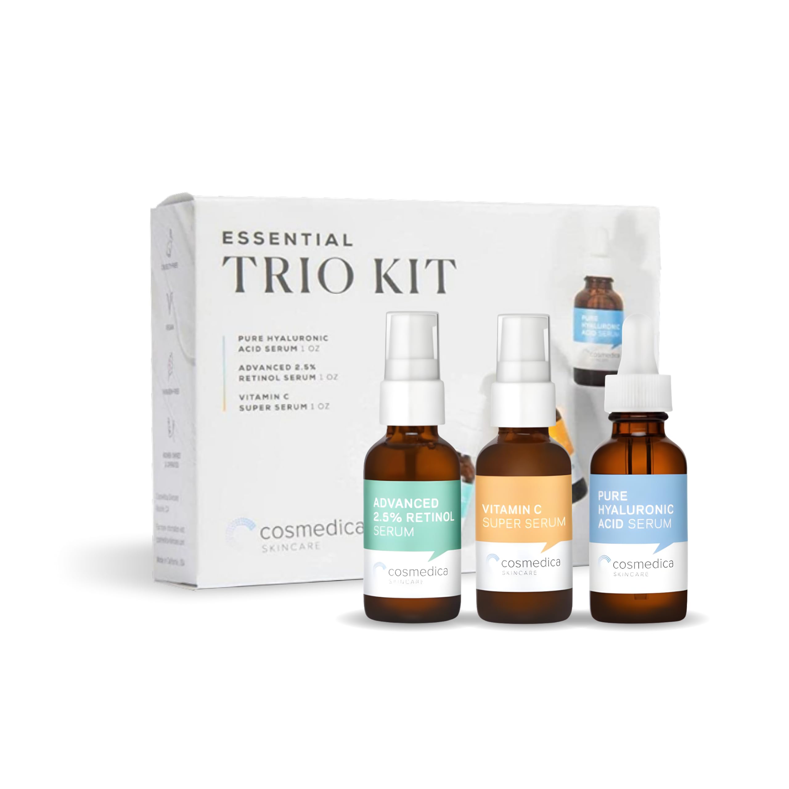 Foto 1 | Set Trío De Sérum Facial Skincare Cosmedica Con Vitamina C Y Retinol - Venta Internacional.