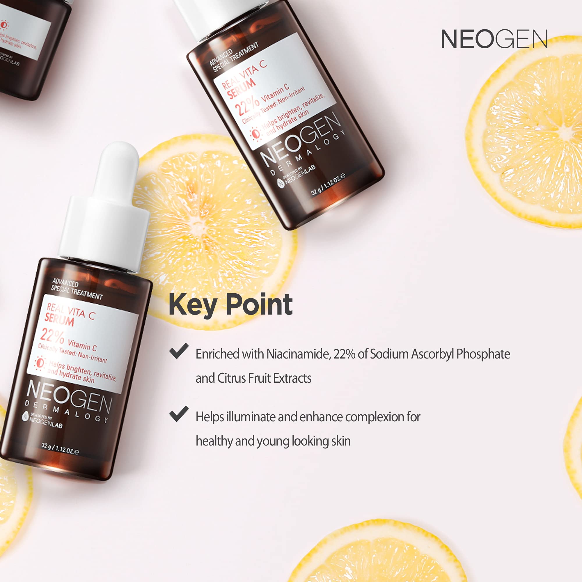 Foto 4 pulgar | Sérum Facial Dermalogy De Neogen Real Vita C 32 Ml Con Vitamina C - Venta Internacional.
